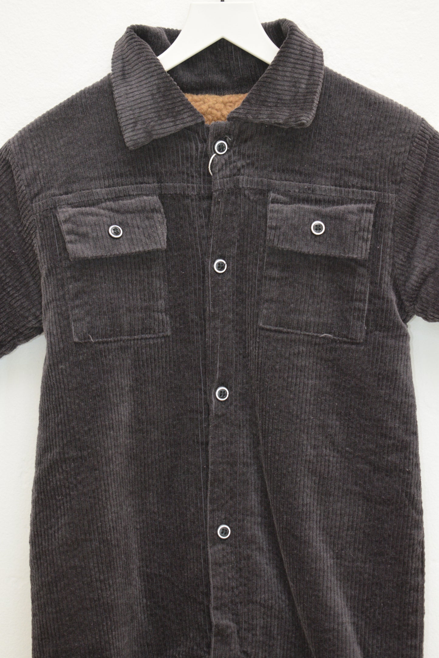 Brown Corduroy Coveralls / 12 months