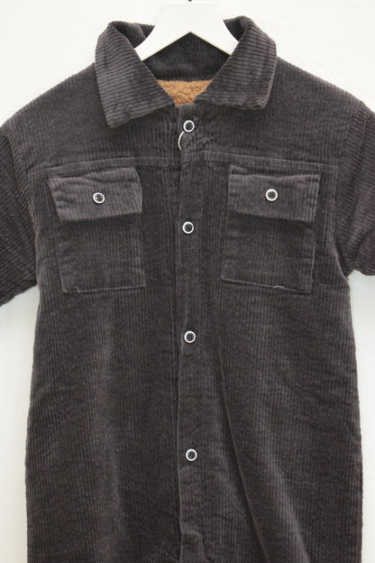 Brown Corduroy Coveralls / 12 months