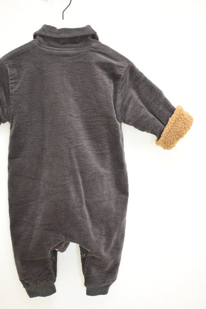 Brown Corduroy Coveralls / 12 months