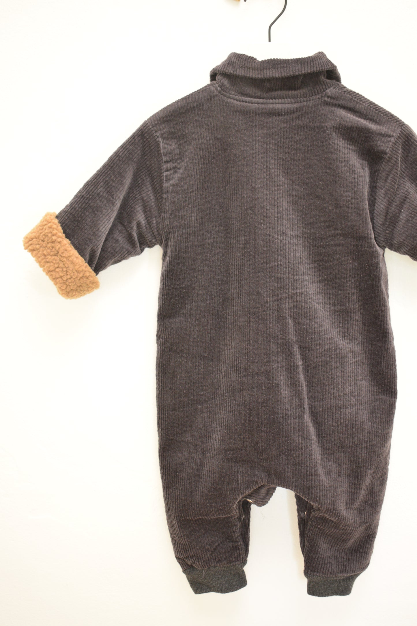 Brown Corduroy Coveralls / 12 months