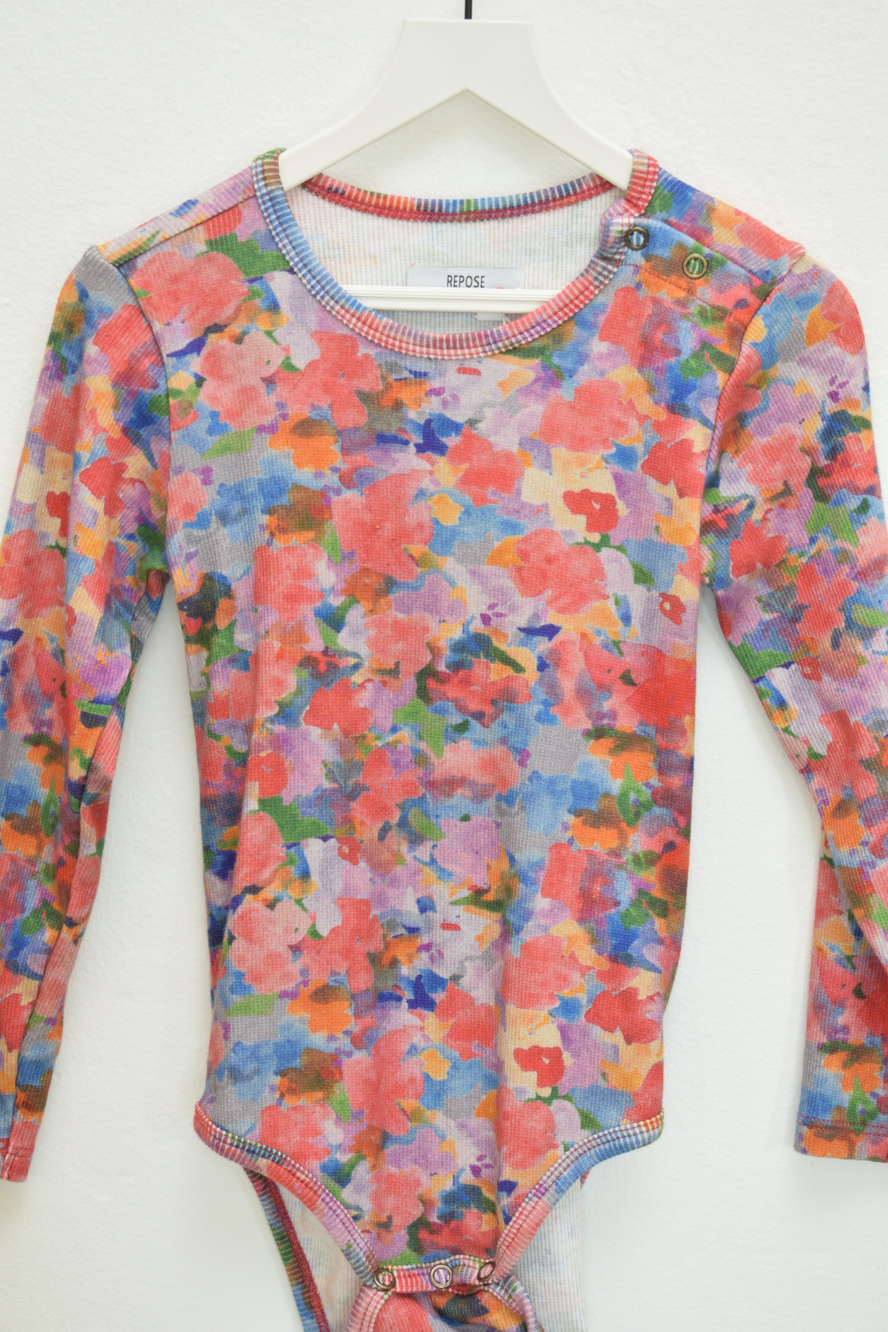 Repose Ams Floral Watercolor Onesie / 24 months