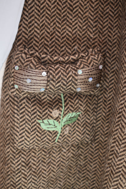 Petite Maison Kids Herringbone Pinafore Set / 4 (4A)