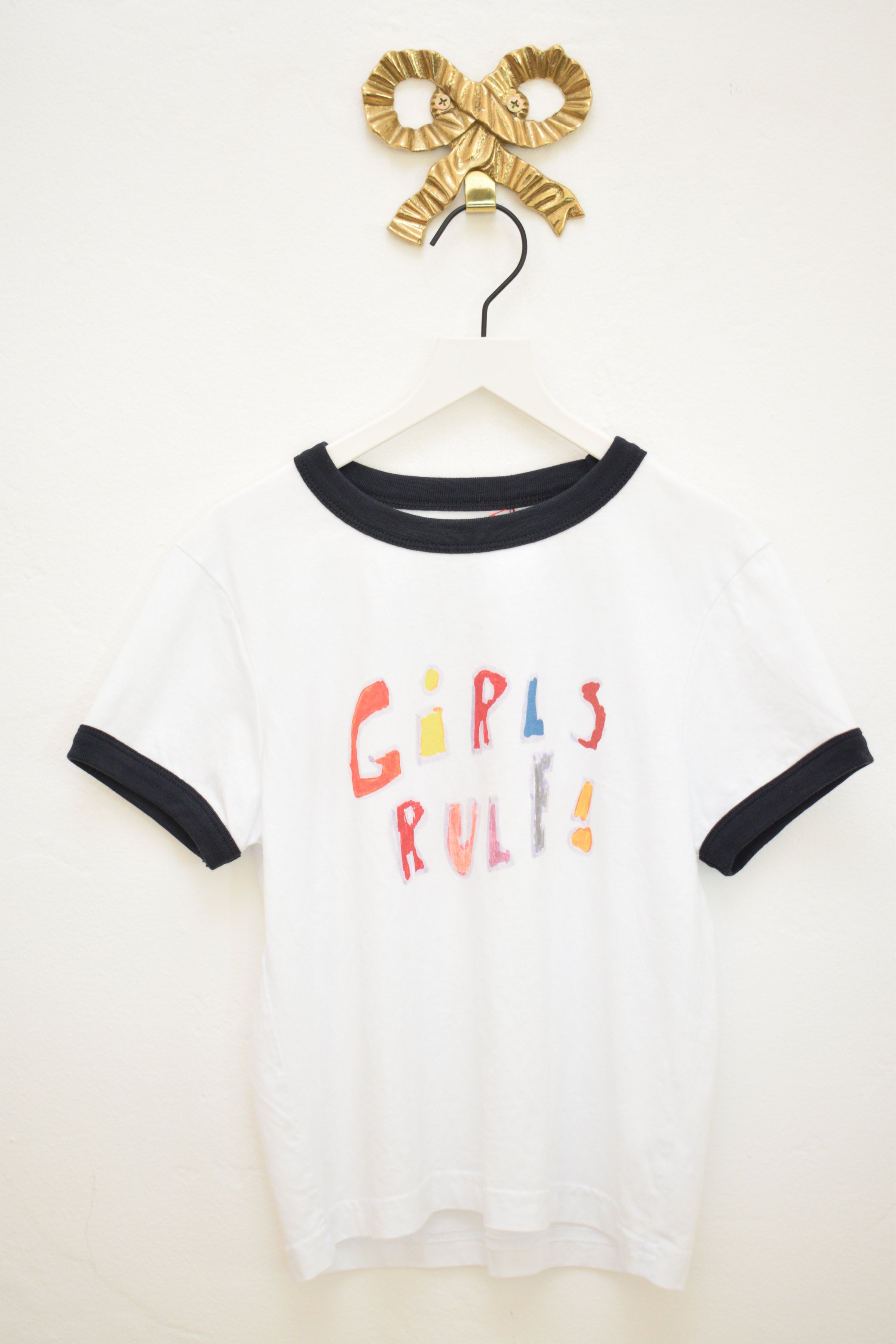 Kids Worldwide Girls Rule Ringer T / 4