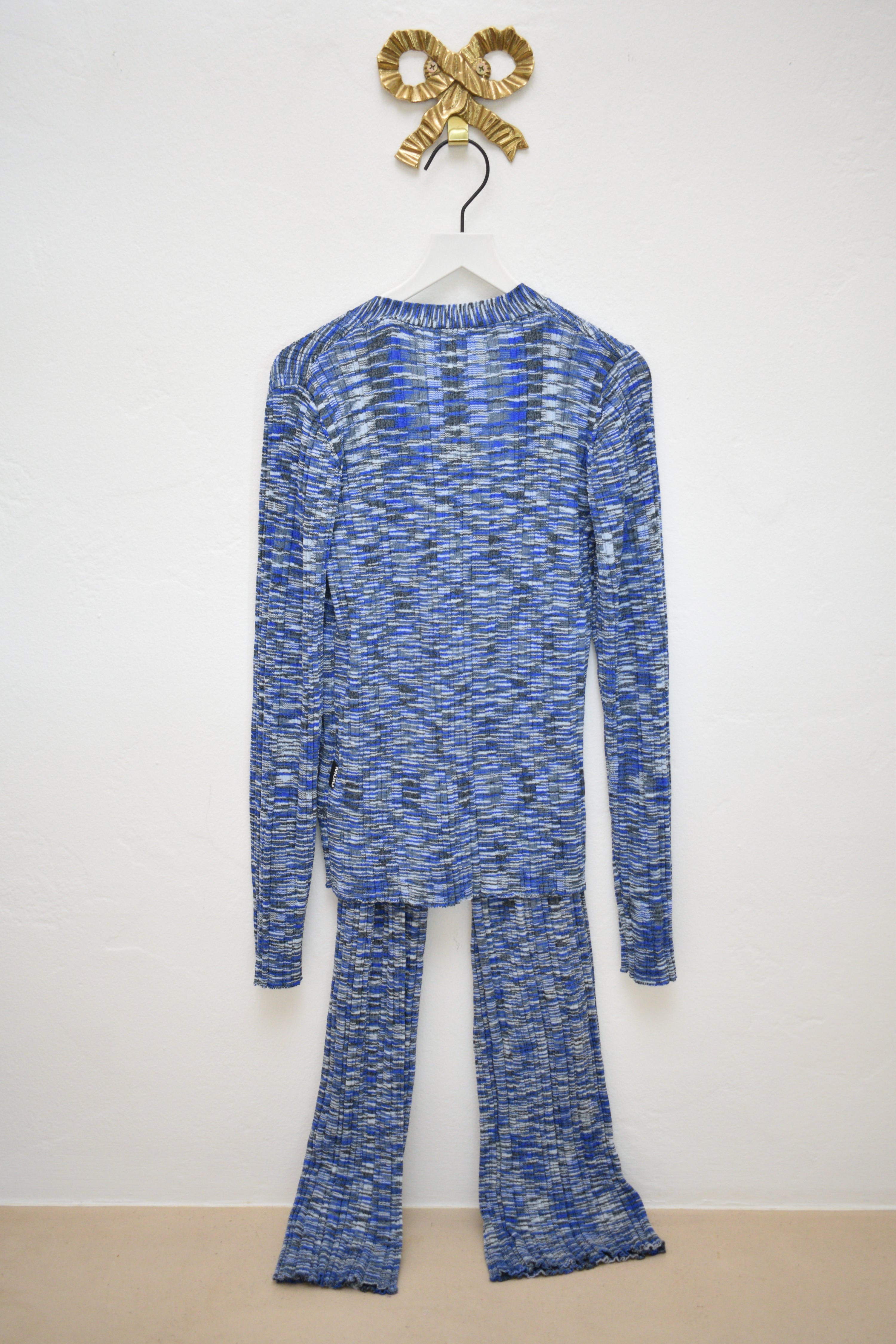 Molo 2 Piece Set Blue Knit Set / 7-8 Years