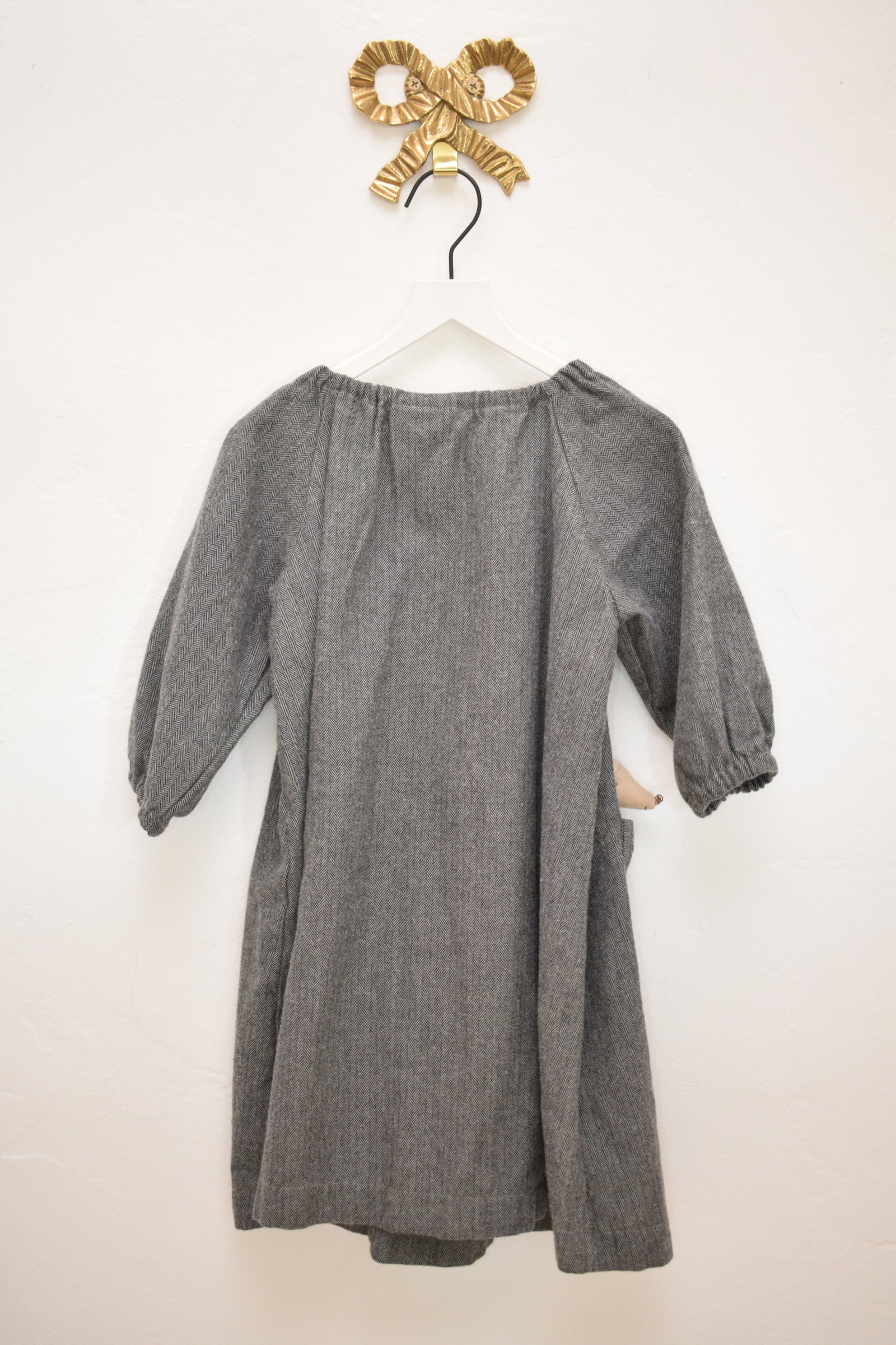 Hedgehog Belly Designs Herringbone Smock Dress / 2T