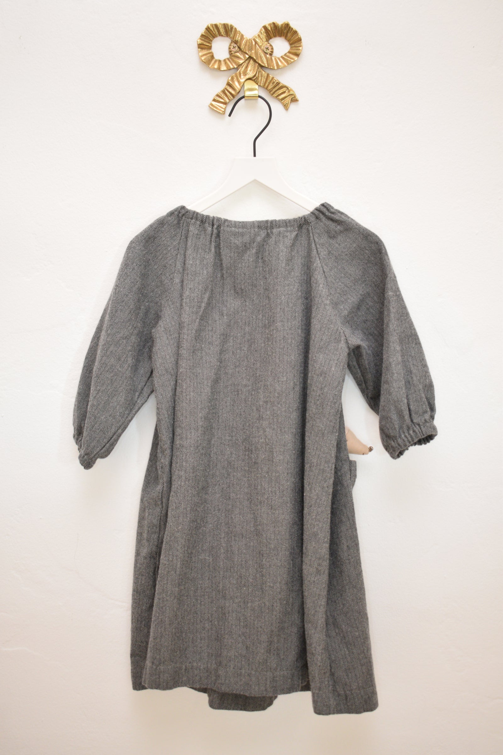 Hedgehog Belly Designs Herringbone Smock Dress / 2T
