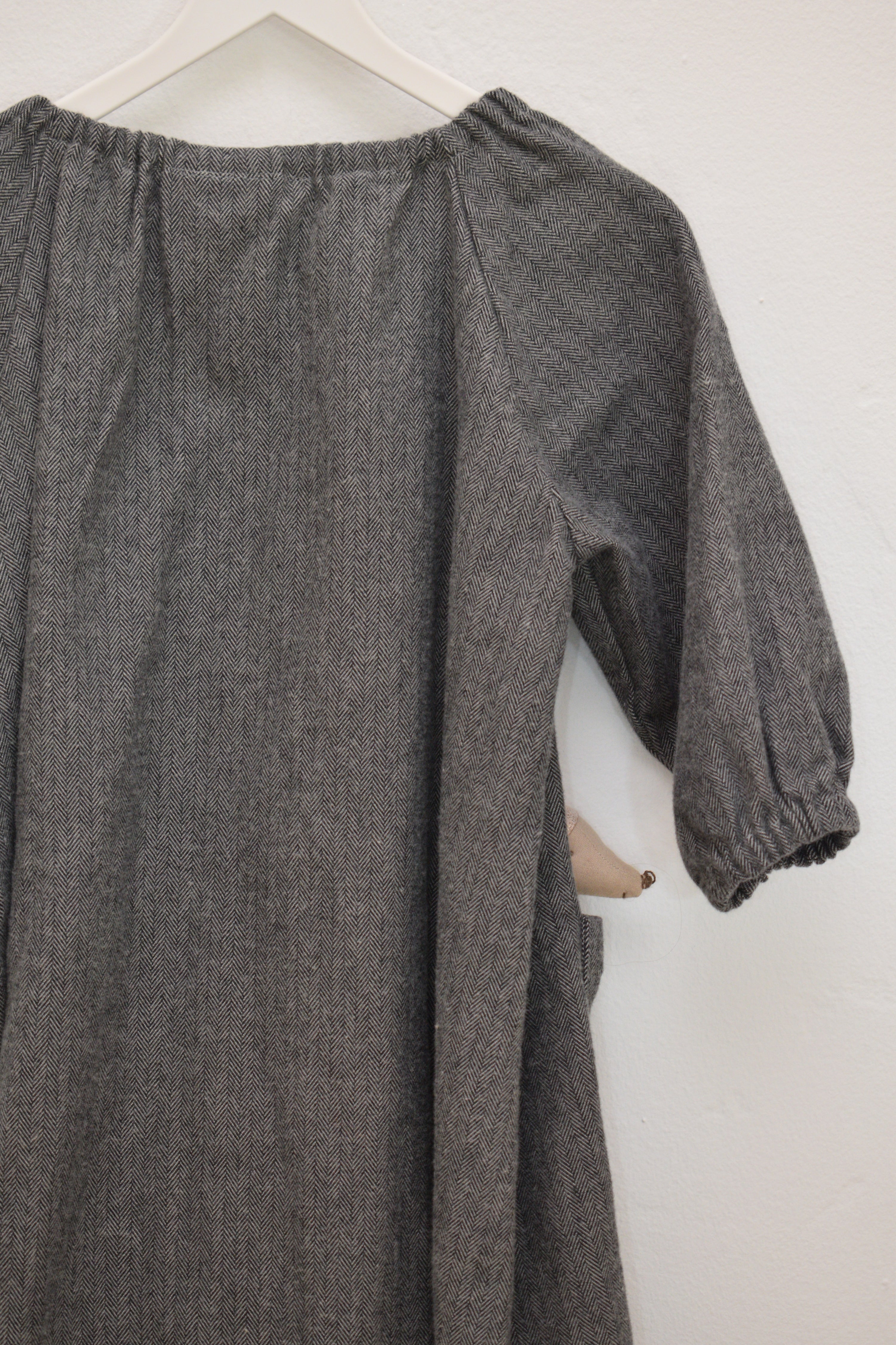 Hedgehog Belly Designs Herringbone Smock Dress / 2T