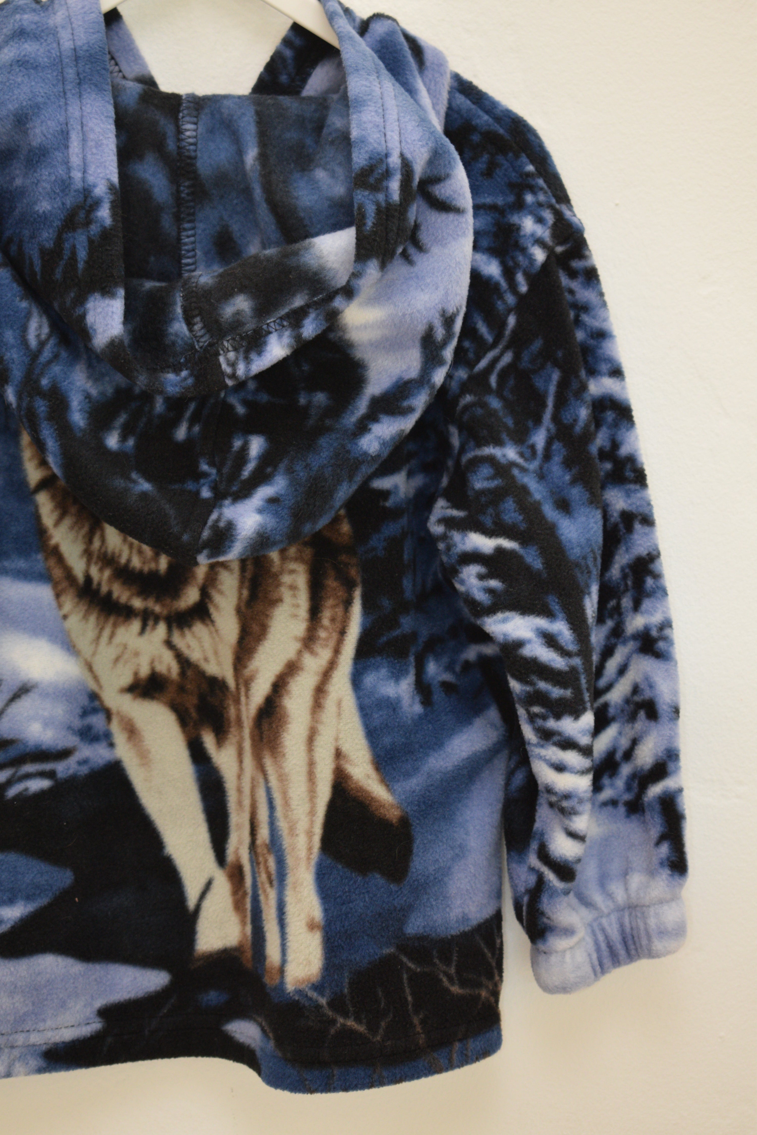 vintage Wolf Fleece Jacket / 5T