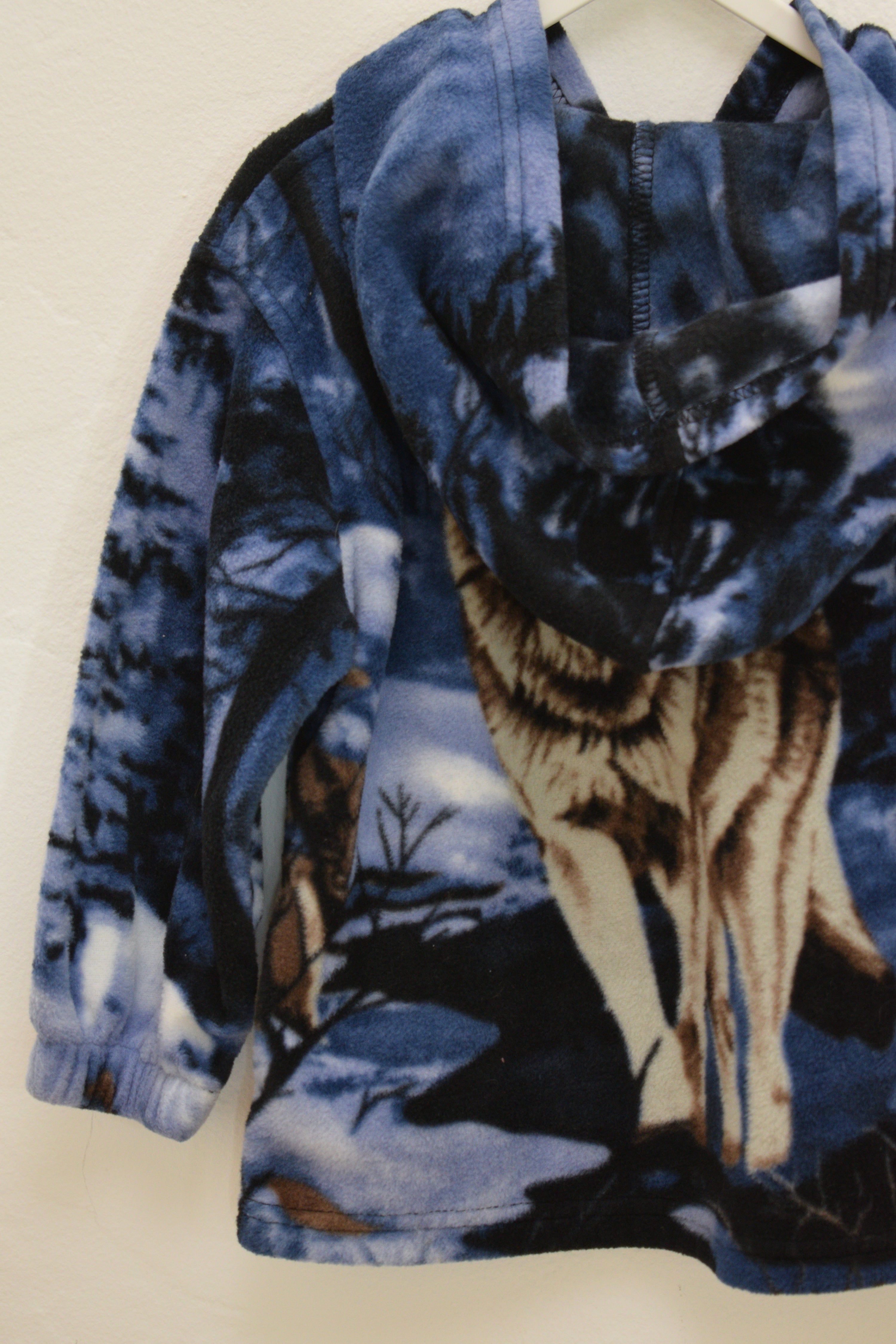 vintage Wolf Fleece Jacket / 5T
