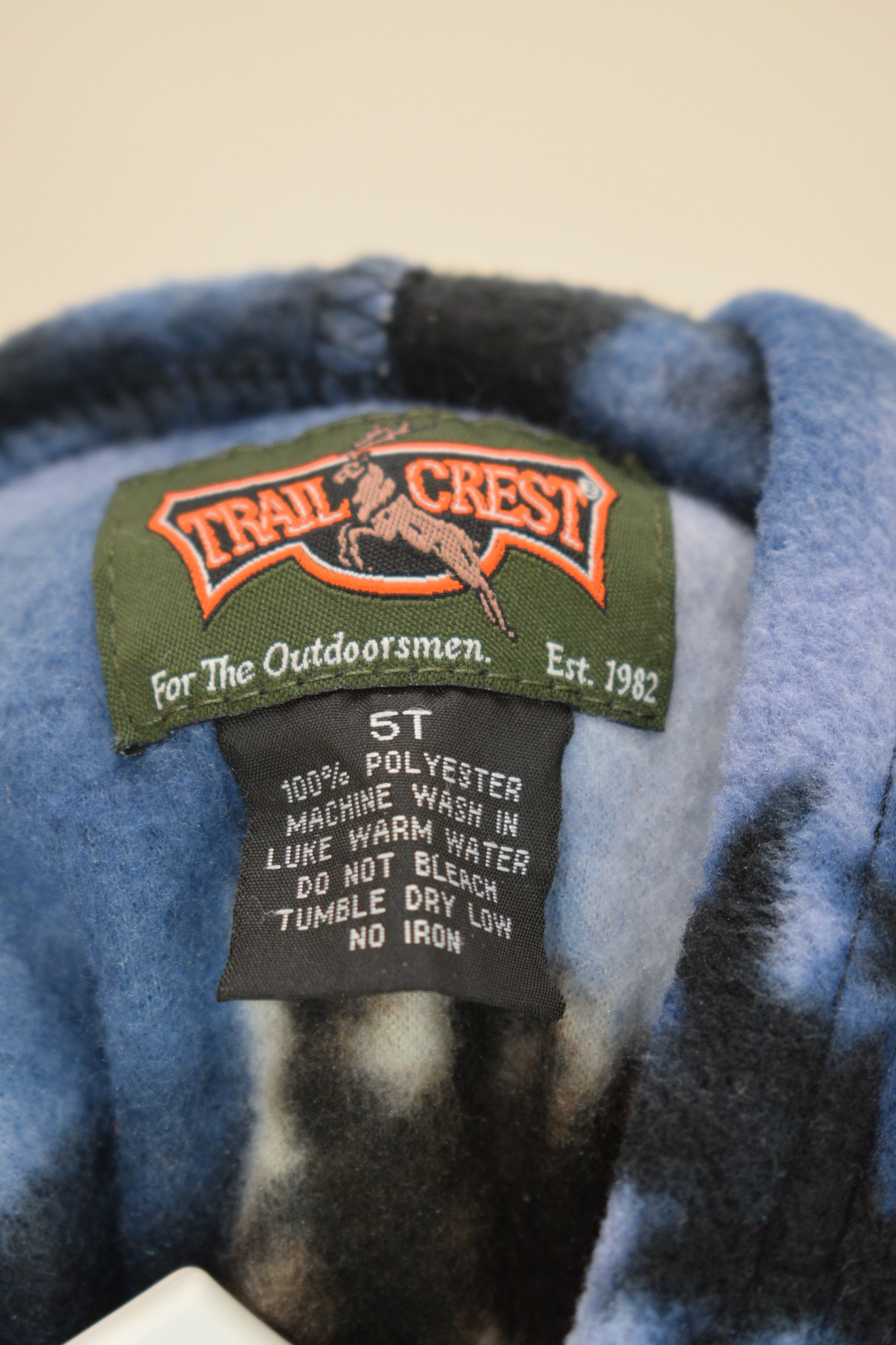 vintage Wolf Fleece Jacket / 5T