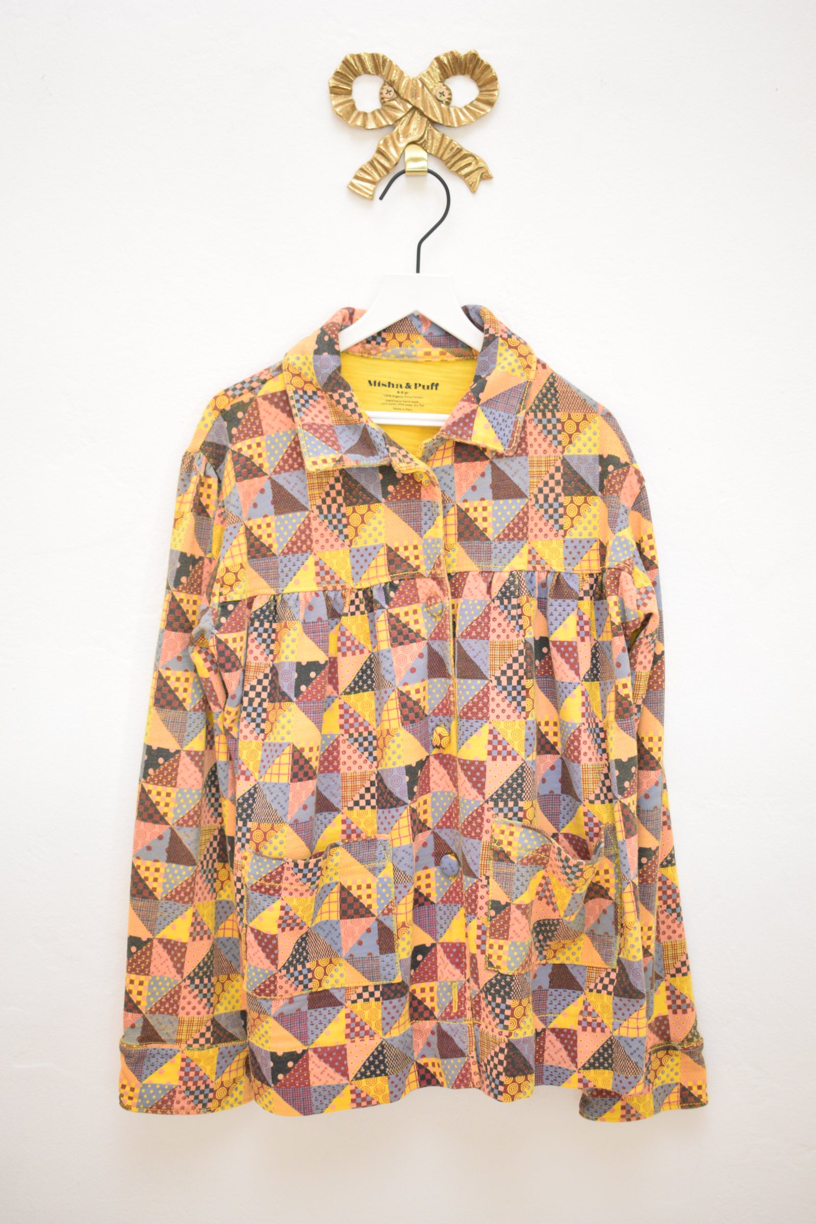 FW21 Misha & Puff Quilted Swing Coat / 8-9 Years
