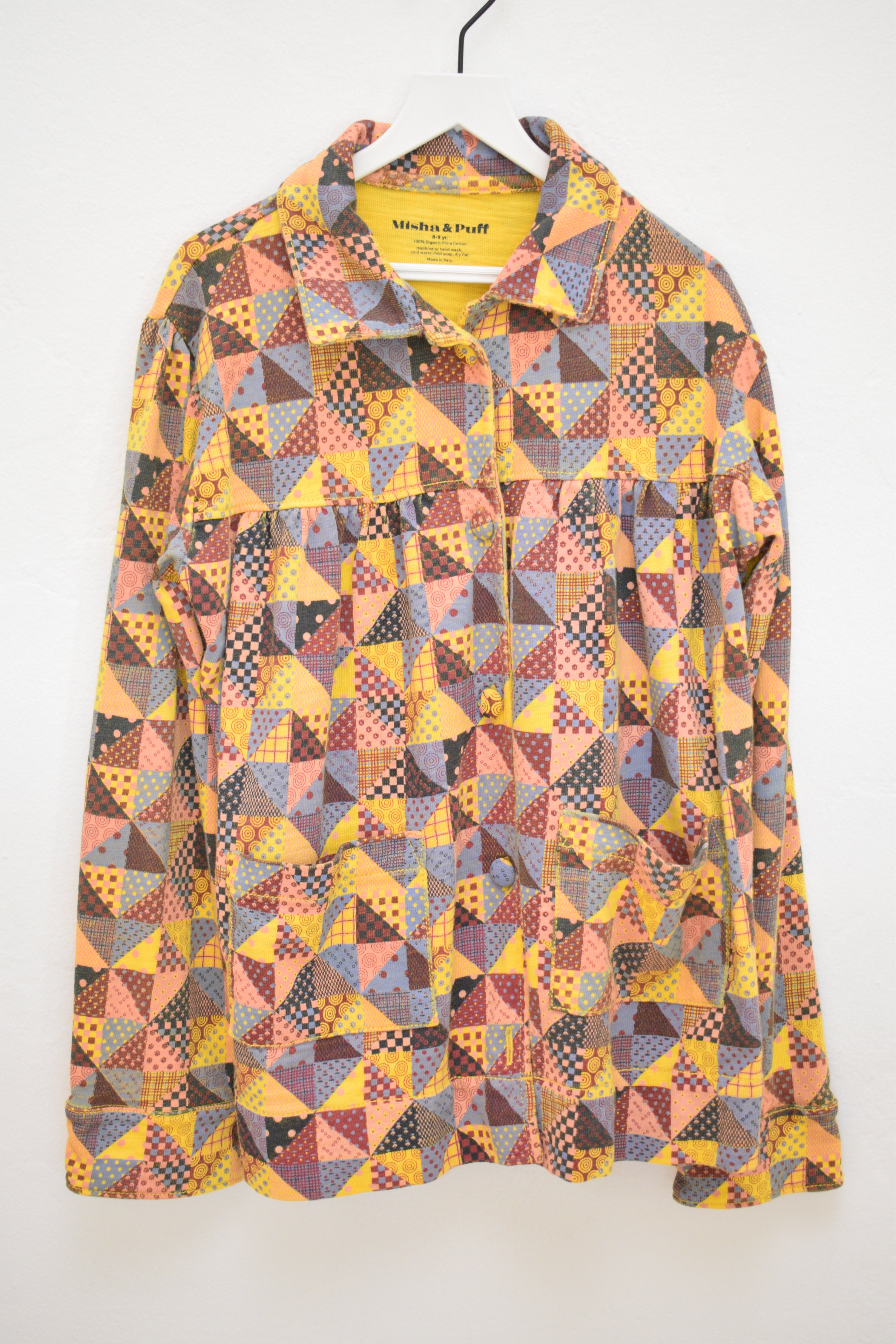 FW21 Misha & Puff Quilted Swing Coat / 8-9 Years