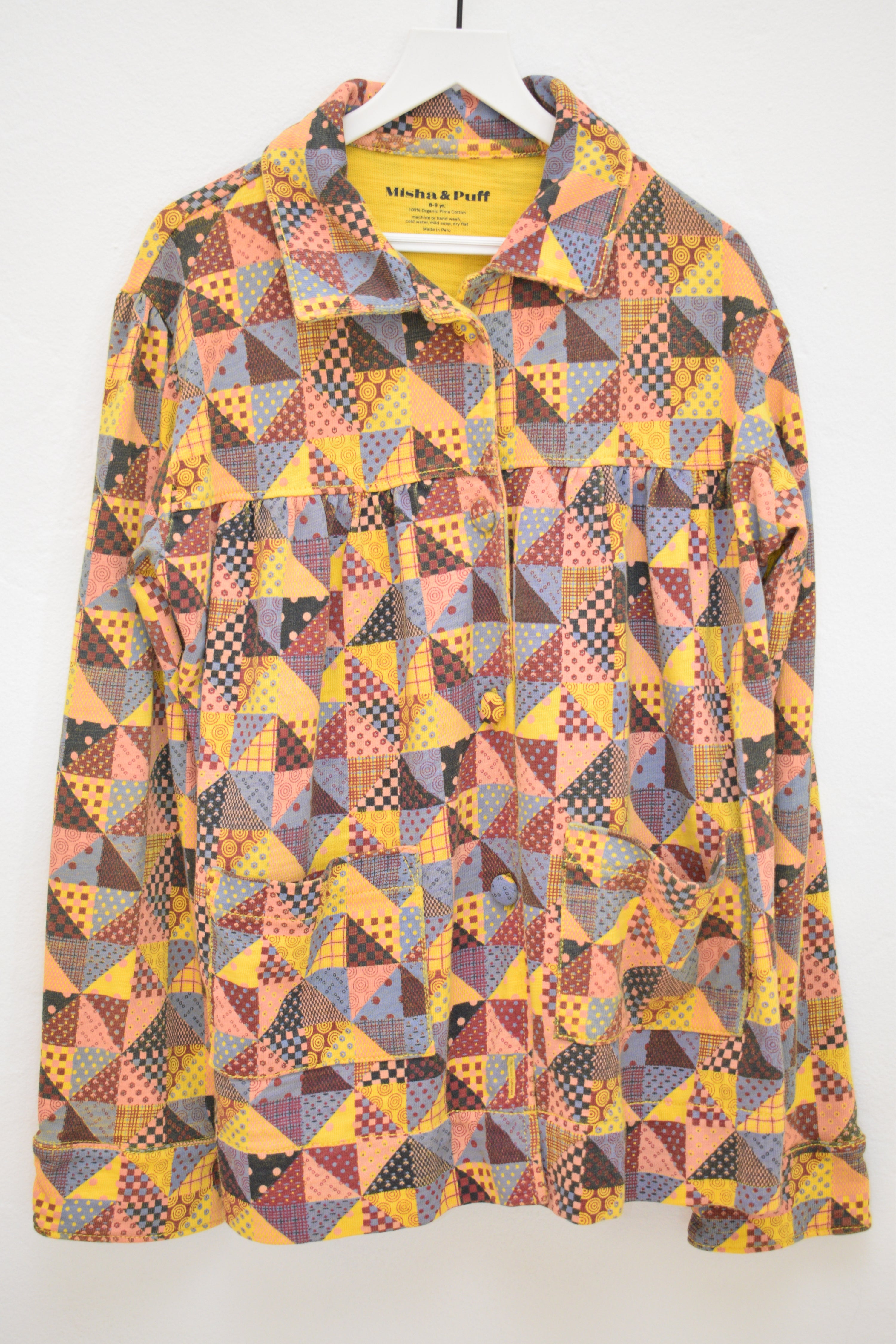 FW21 Misha & Puff Quilted Swing Coat / 8-9 Years