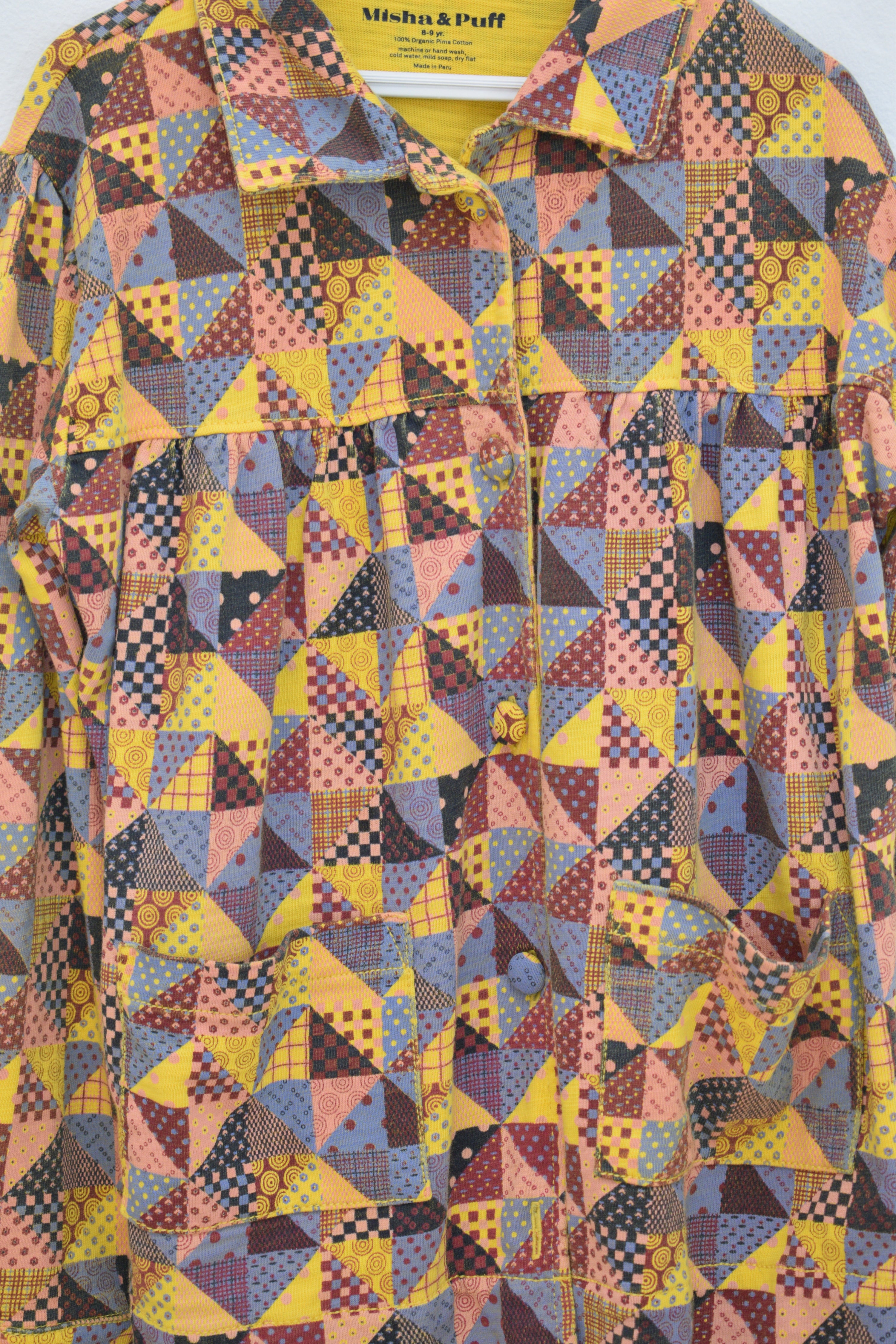 FW21 Misha & Puff Quilted Swing Coat / 8-9 Years