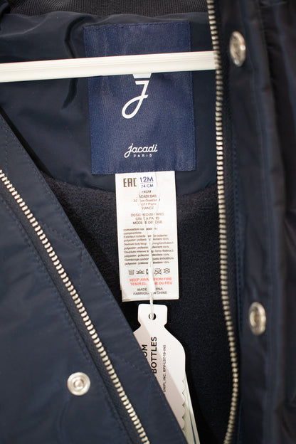 NWTs Jacadi Navy Puffer / 12 months