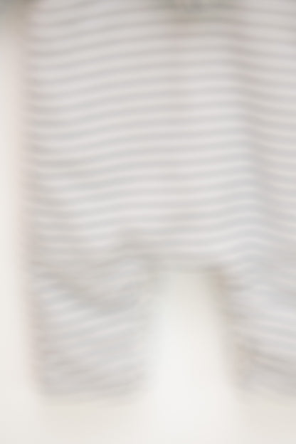 Petit Bateau Navy and White Striped Bunting / 3 months