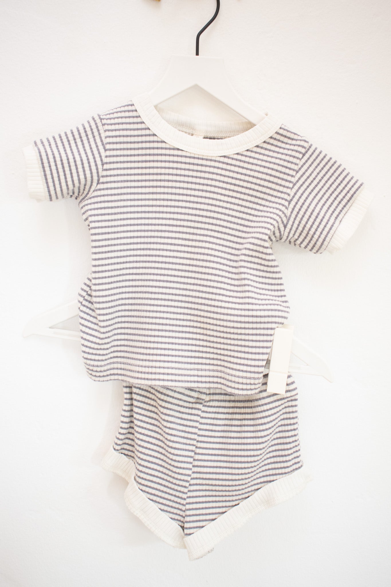 Quincy Mae Stripe Short Set / 6 months
