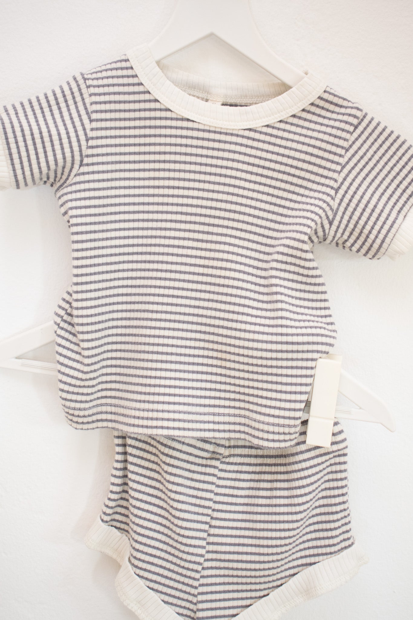 Quincy Mae Stripe Short Set / 6 months