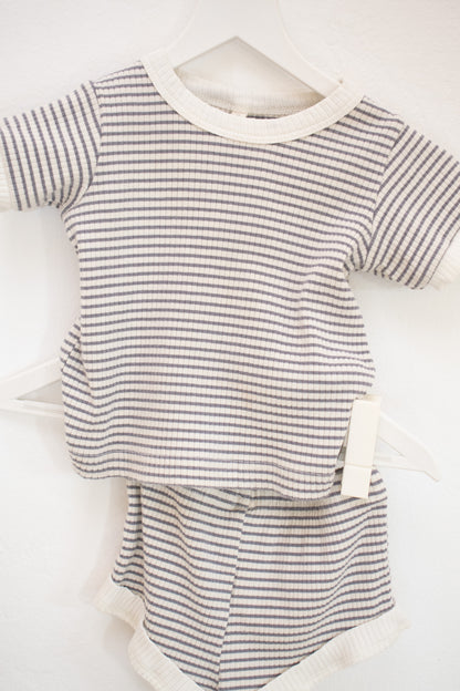 Quincy Mae Stripe Short Set / 6 months
