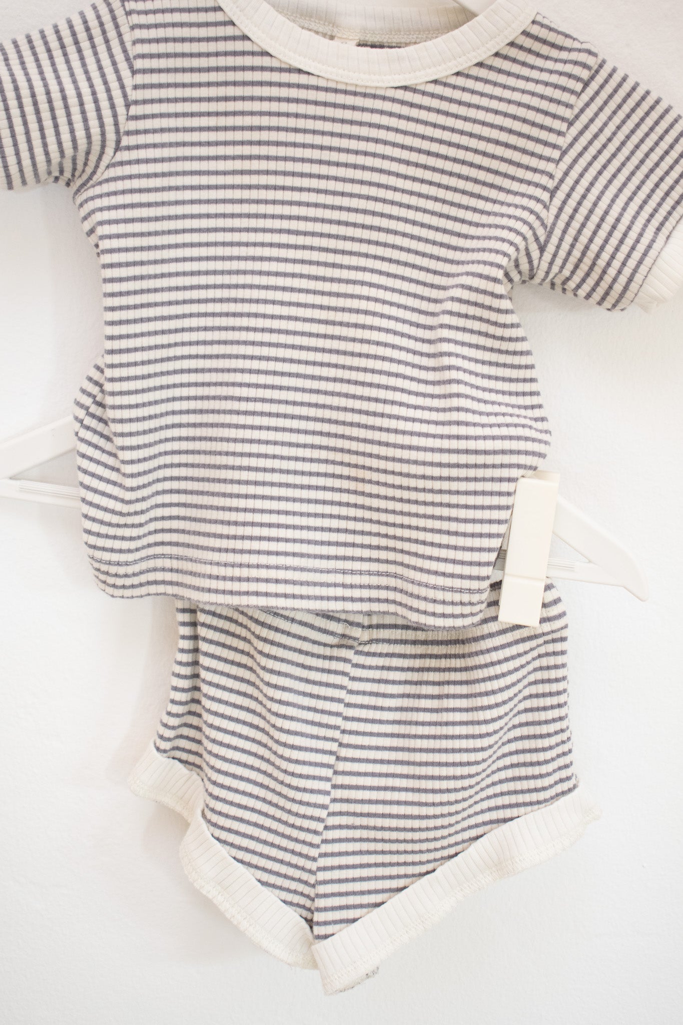Quincy Mae Stripe Short Set / 6 months