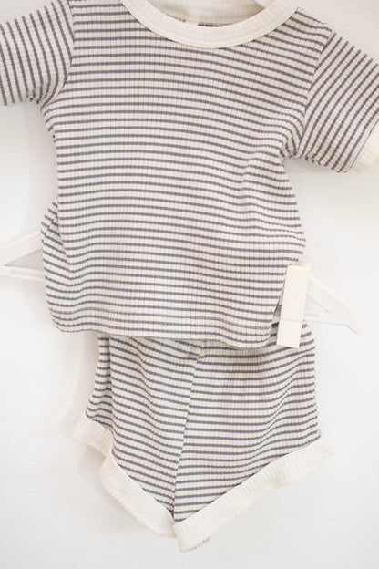Quincy Mae Stripe Short Set / 6 months