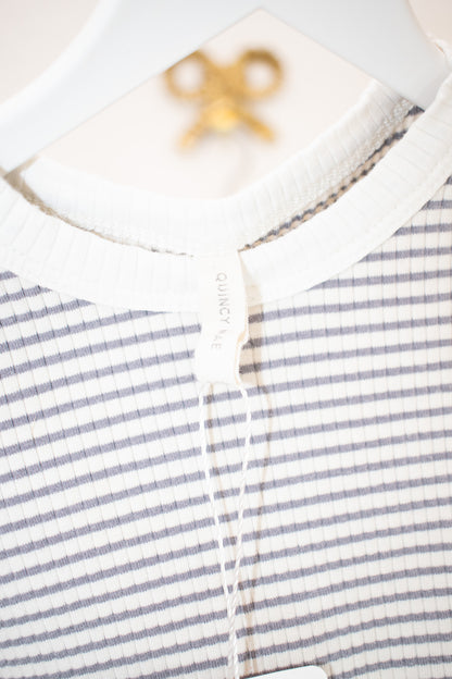 Quincy Mae Stripe Short Set / 6 months