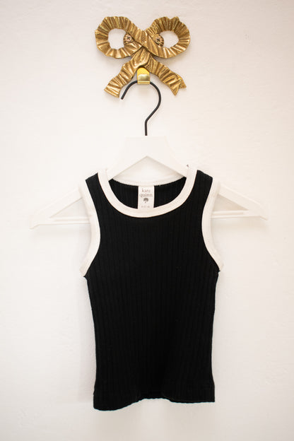 Kate Quinn Organics Black Tank Top / 6-12 months