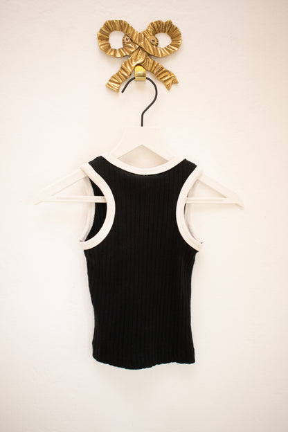 Kate Quinn Organics Black Tank Top / 6-12 months