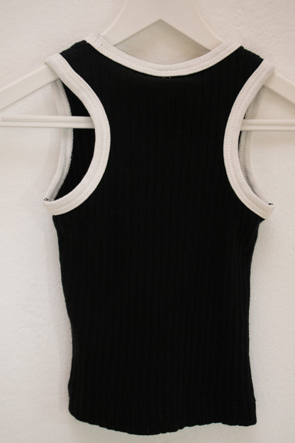 Kate Quinn Organics Black Tank Top / 6-12 months