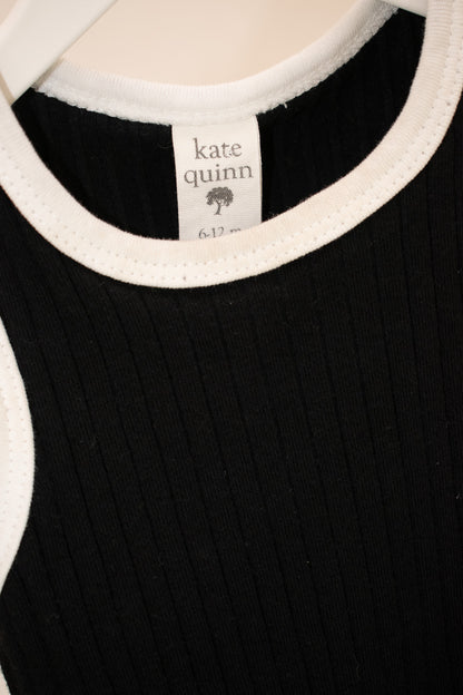Kate Quinn Organics Black Tank Top / 6-12 months