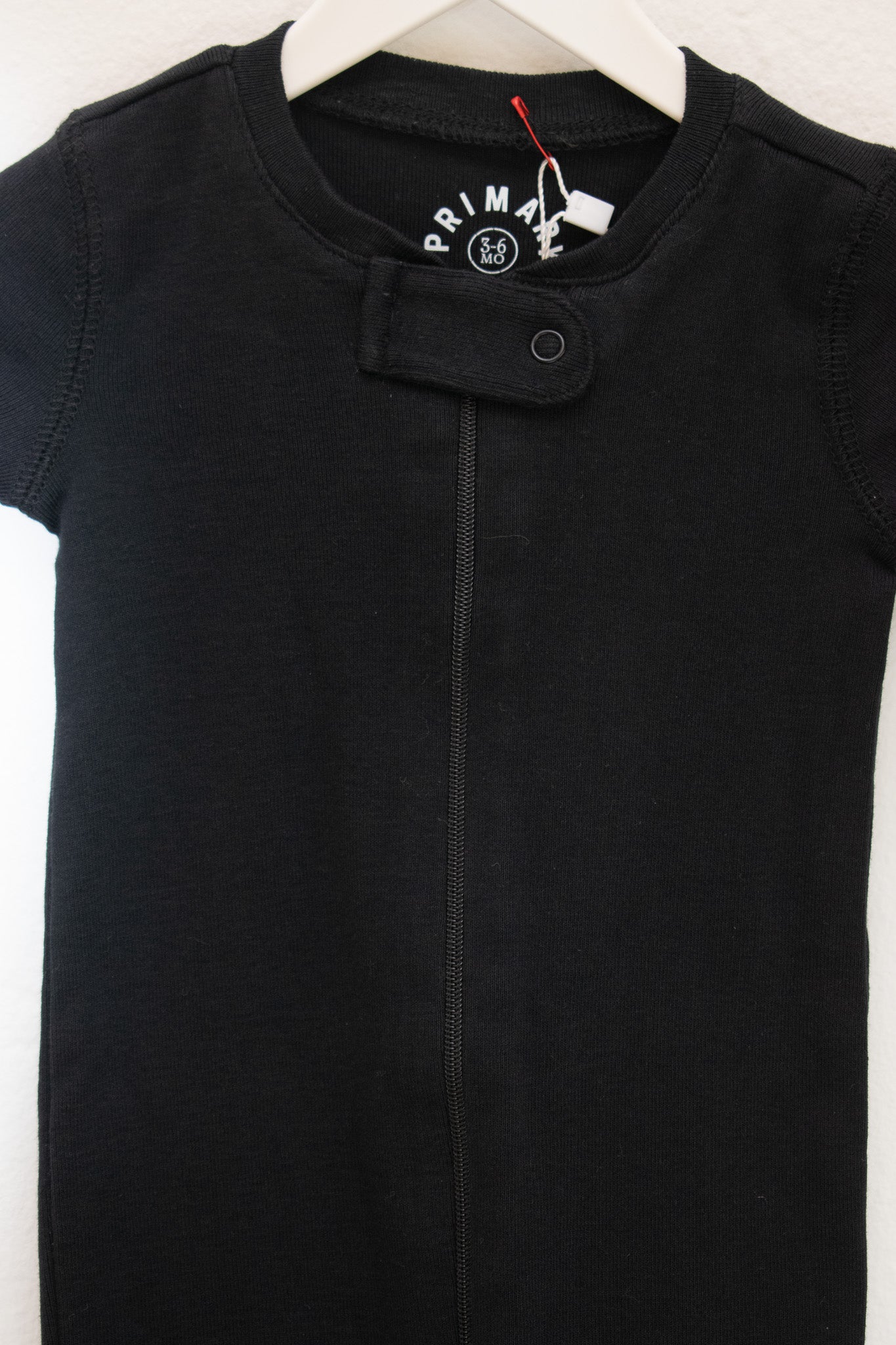 Primary Clothing Black Footie / 3-6 months