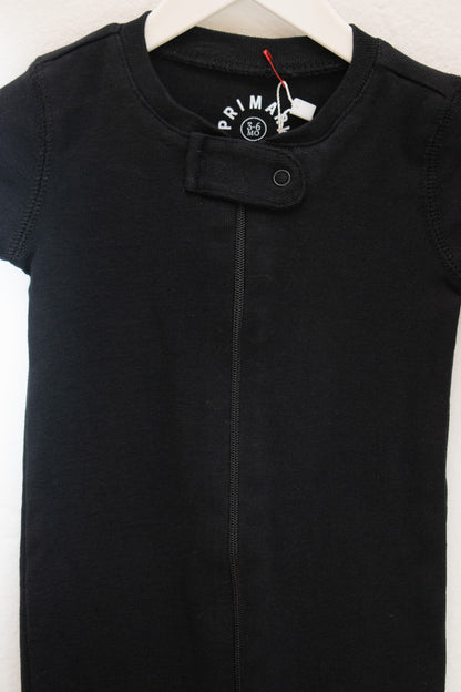 Primary Clothing Black Footie / 3-6 months