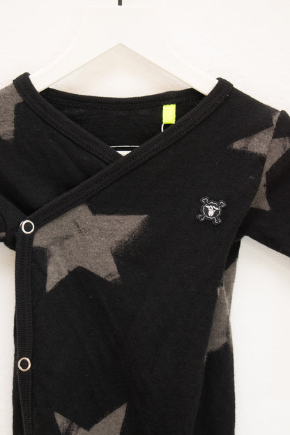 Nununu Black Star Onesie / 3-6 months