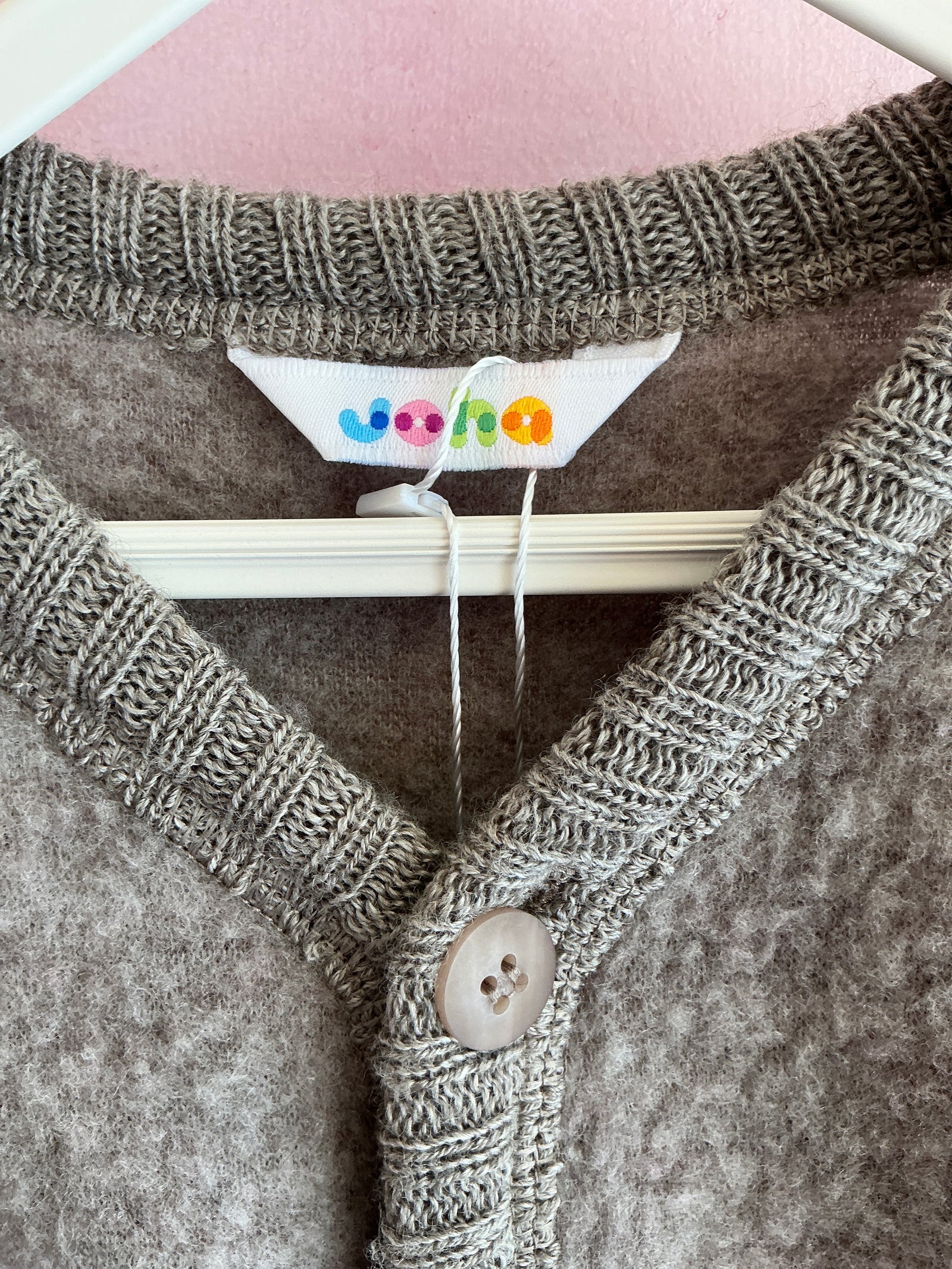 Mama Owl Joha Merino Wool Fleece Jacket - Sesame / 3-6 months