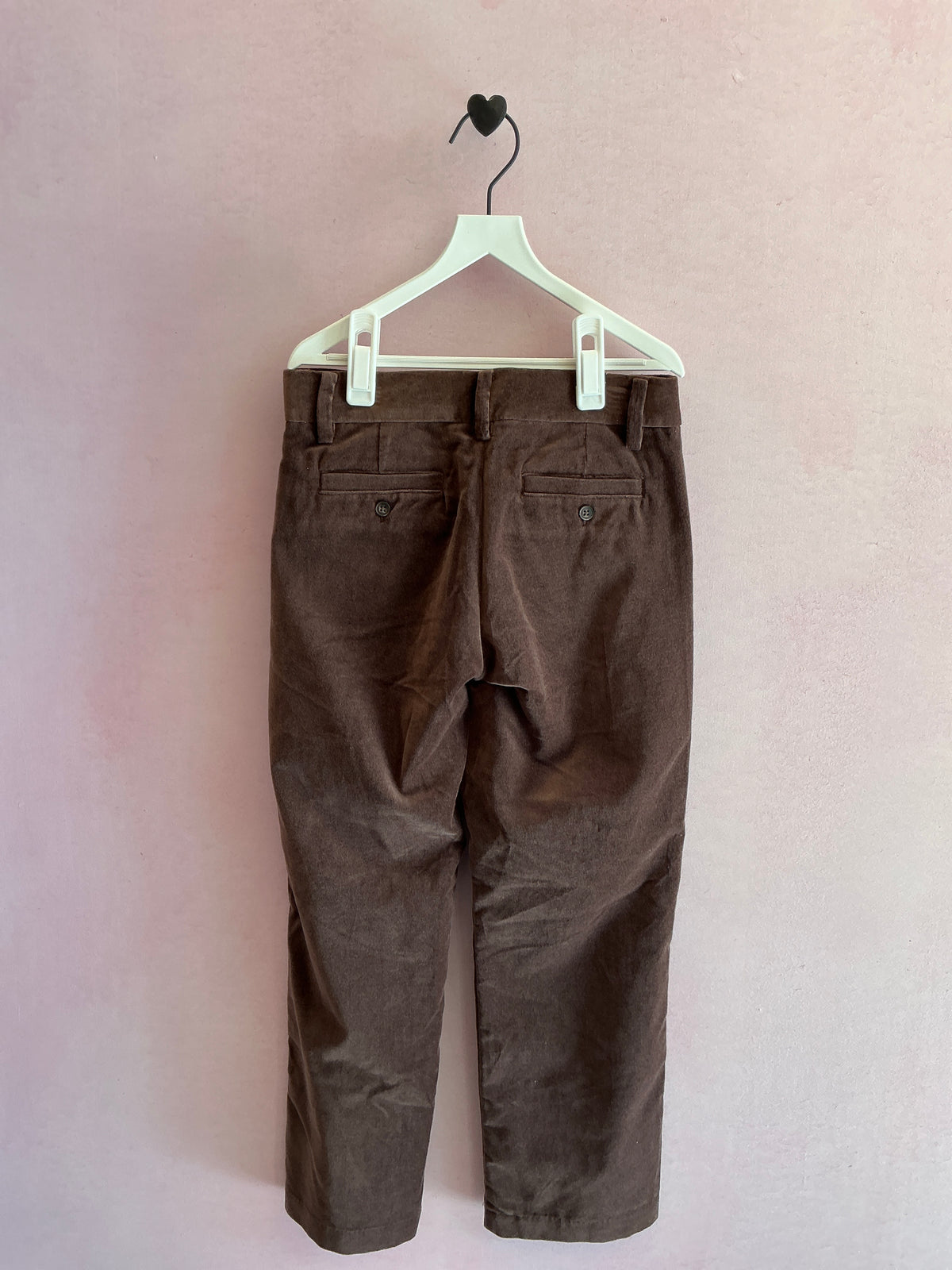 NWTs janie and jack Brown Velvet Pants / 7