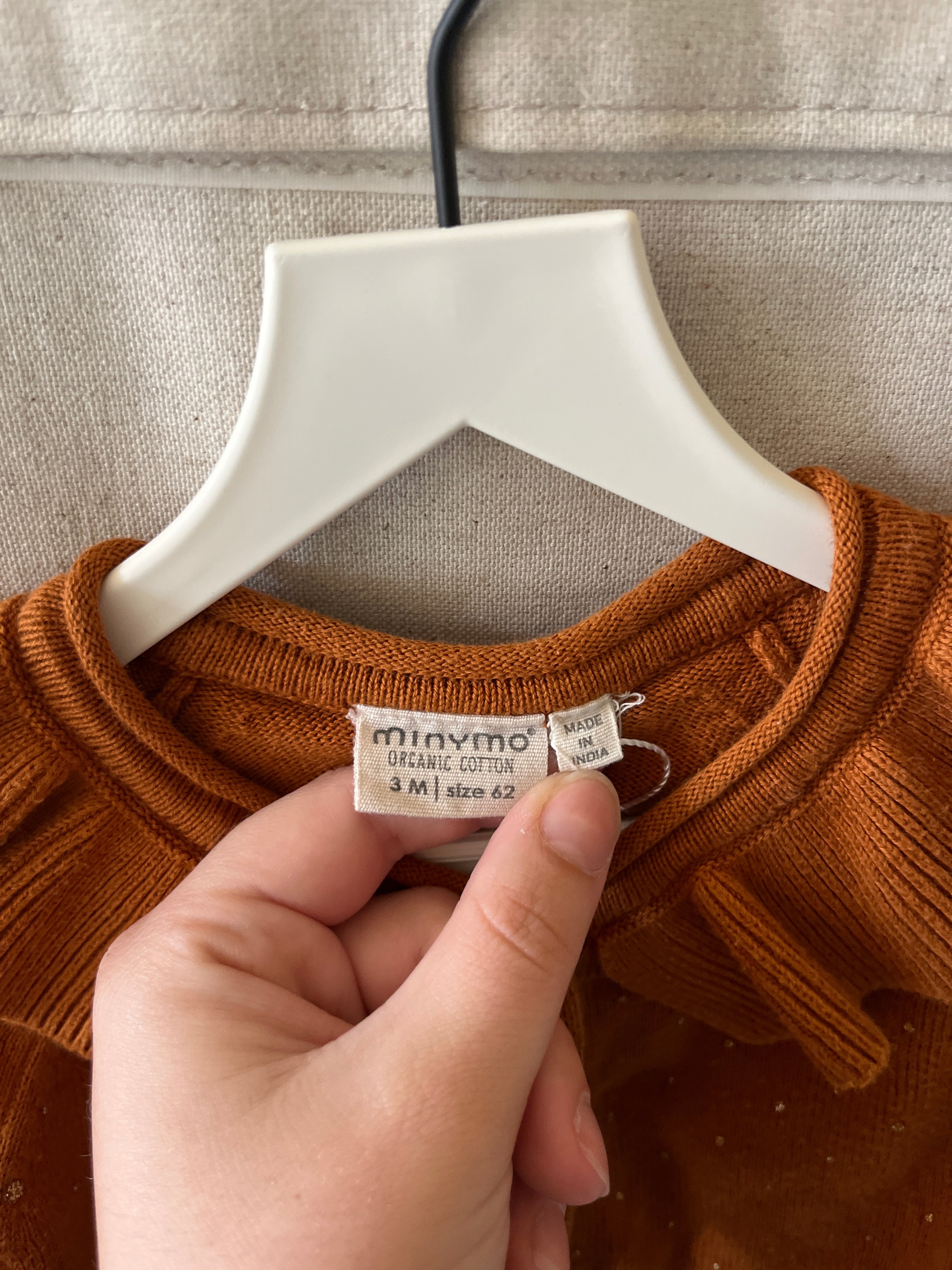 Minimo Rust Gold Sweater / 0-3 months