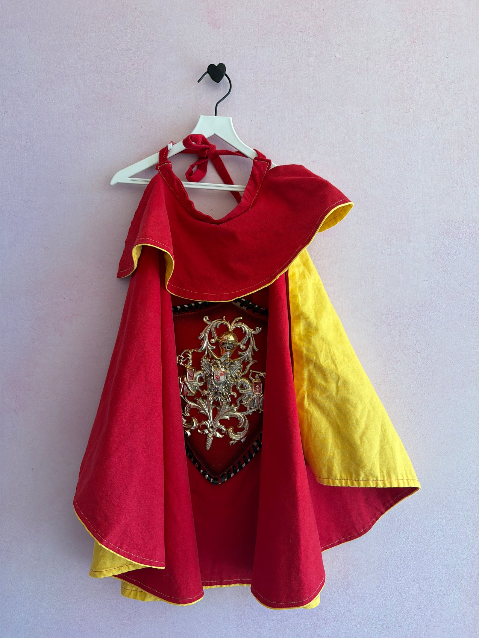 vintage homemade Medieval Cape / Youth Medium