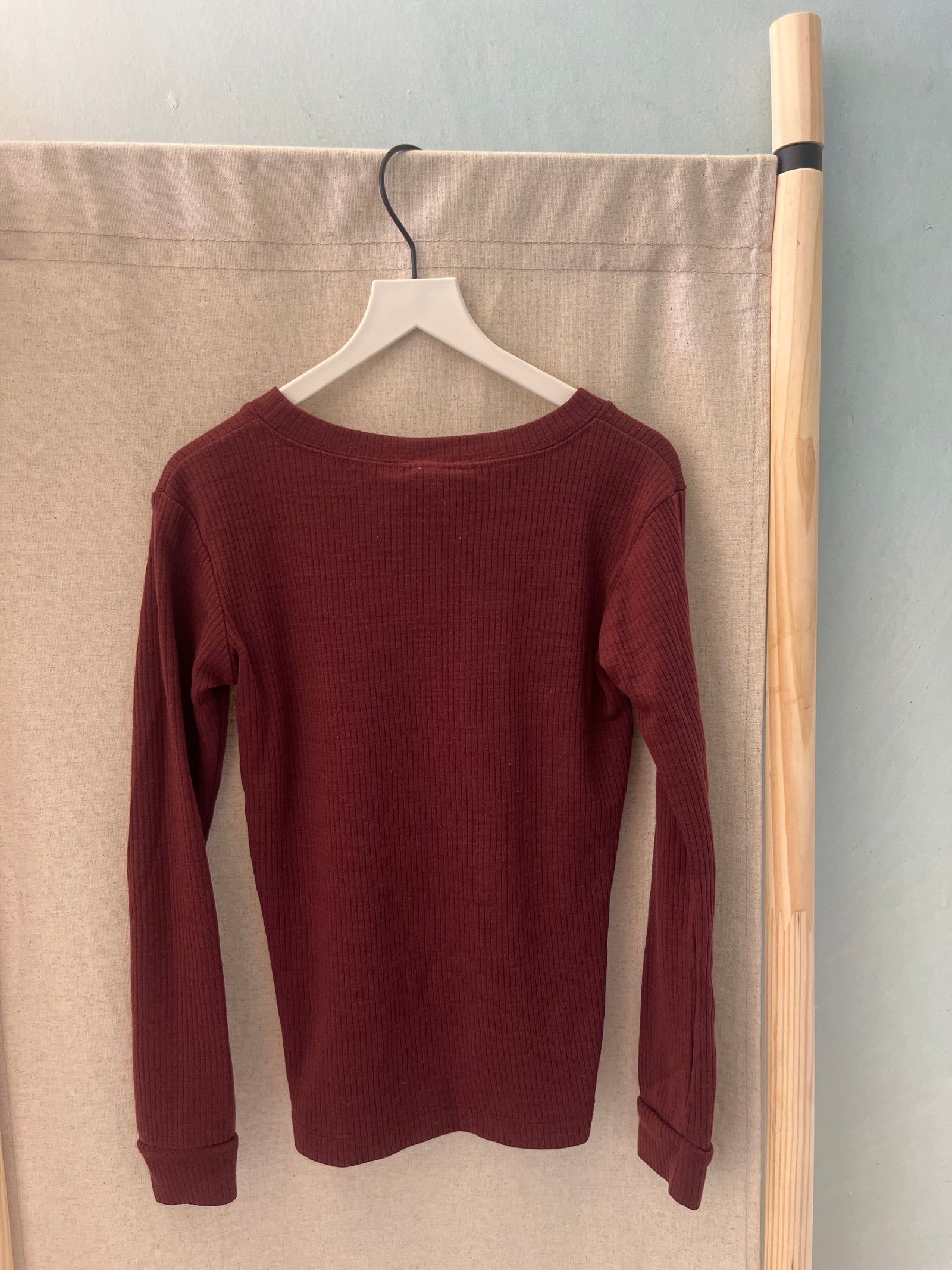 Chasing Windmills Burgundy Merino Wool Shirt / 6-7 Years