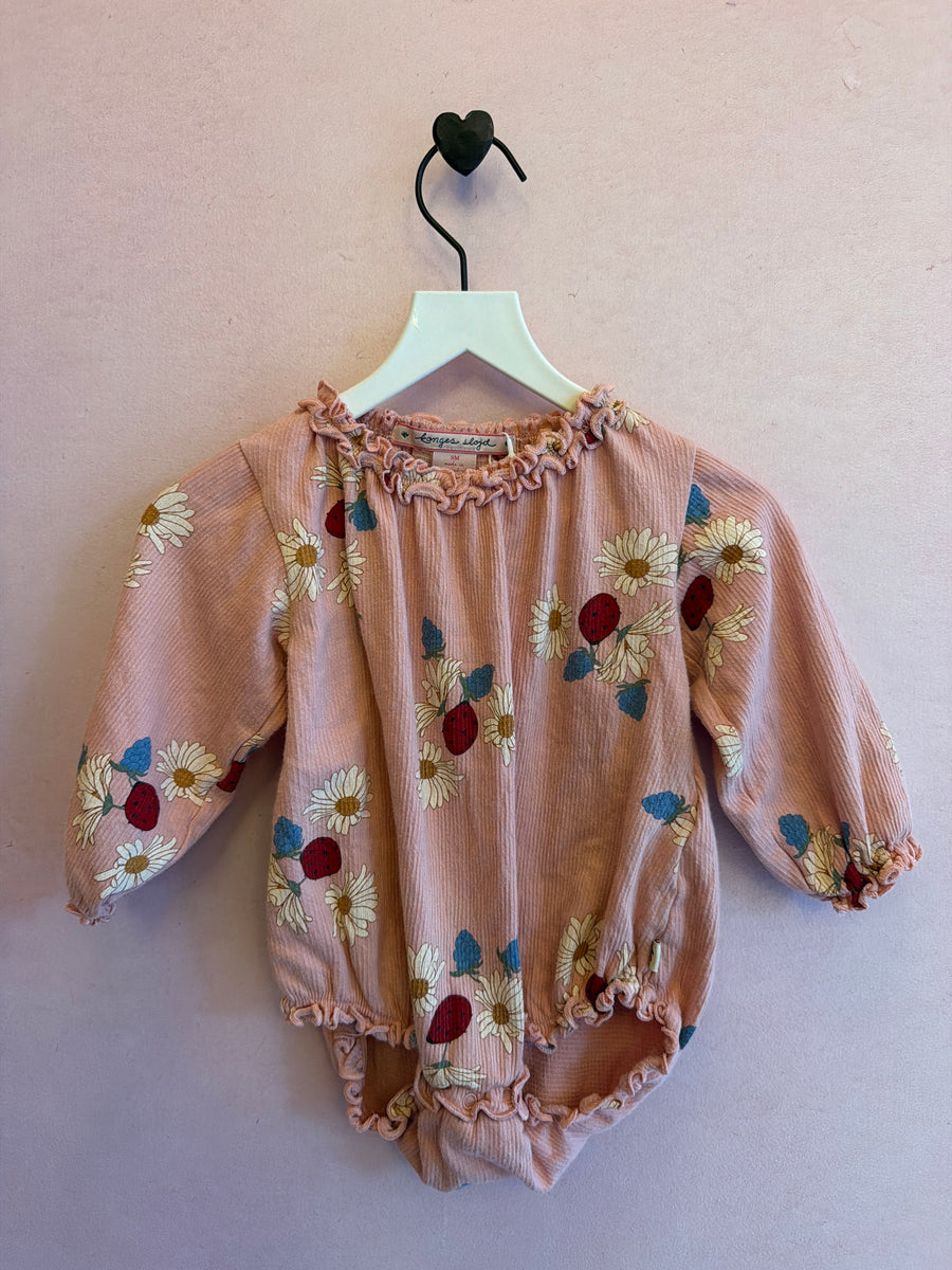 Konges Sløjd Ladybugs on Sunflowers Bubble Romper / 9 months