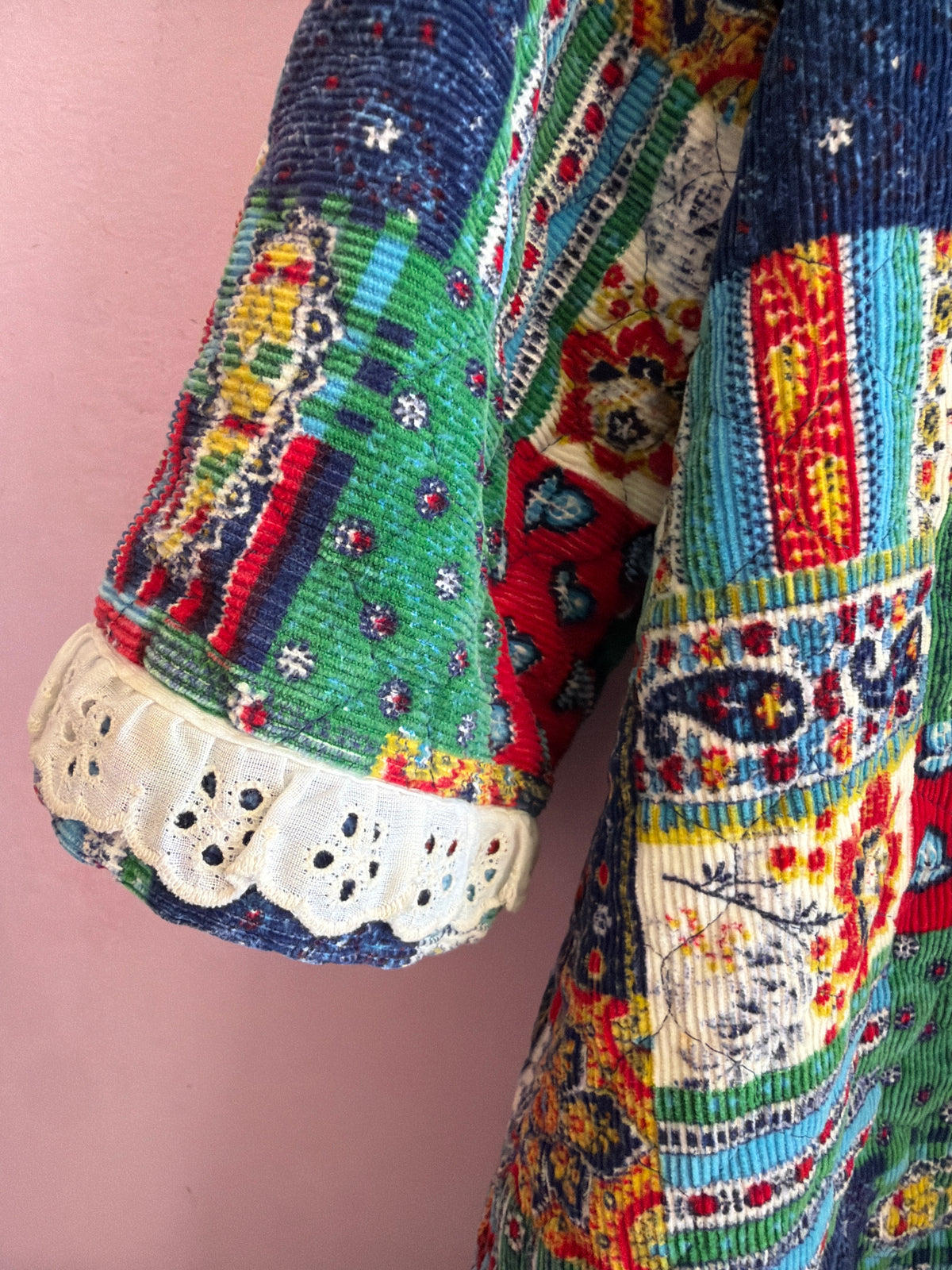 vintage homemade Quilted Snap Dress / 4