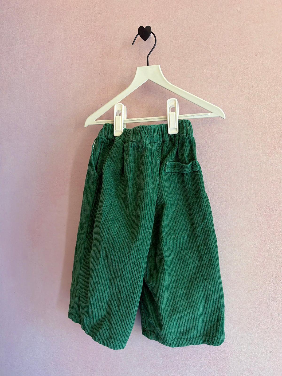 All Small Co. Green Corduroy Wide Leg Pants / 12 months