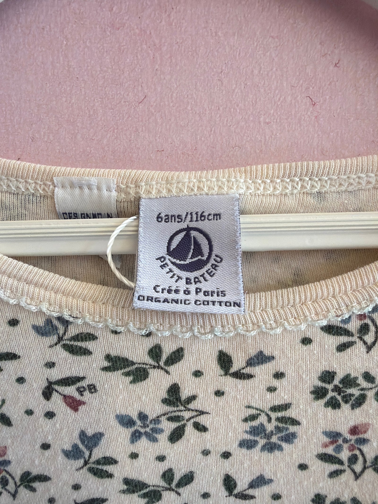 petit bateau floral Long Sleeve Shirt / 5-6
