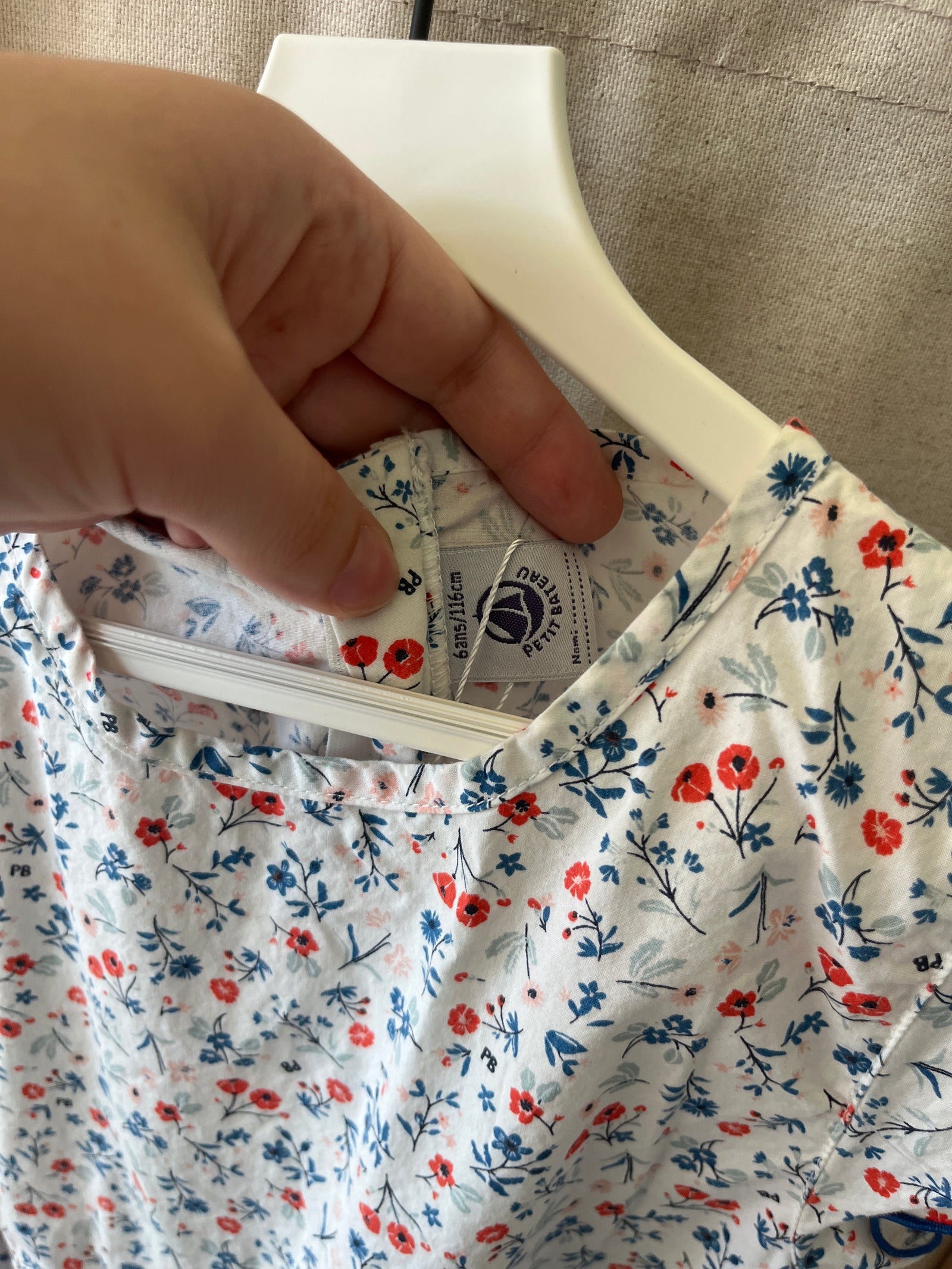 petit bateau Floral Empire Waist Dress / 6