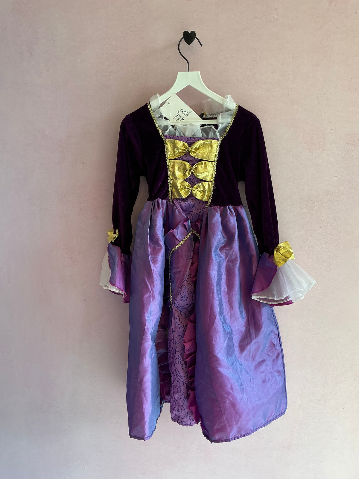 homemade Purple and Gold Princess Dress Up Costume / 3-4T