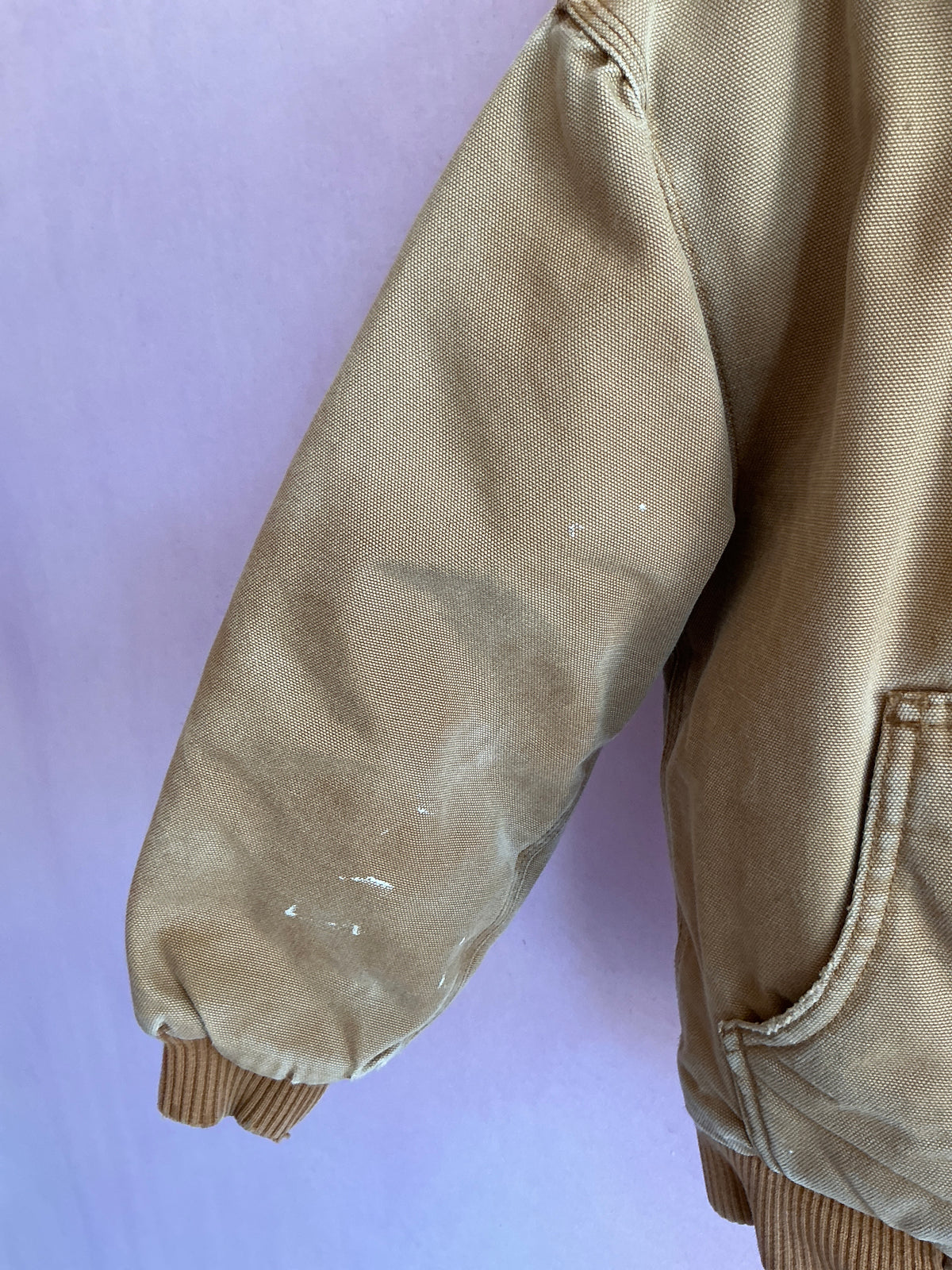 Carhartt Tan Bomber Jacket / 6 (play condition)