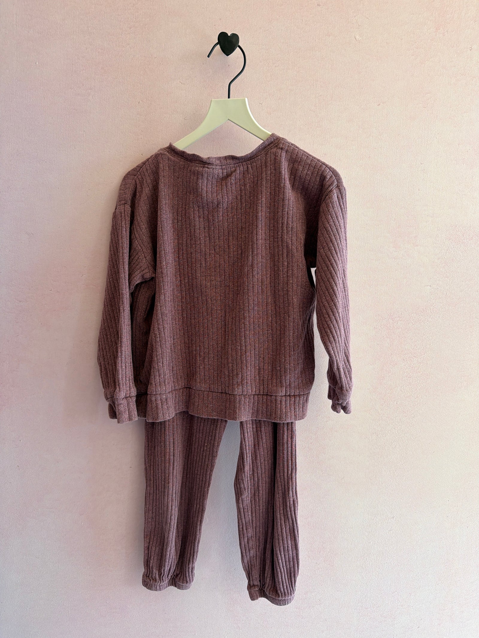 Kate Quinn Organics Mauve Ribbed Top & Leggings 2 Piece Set / 5