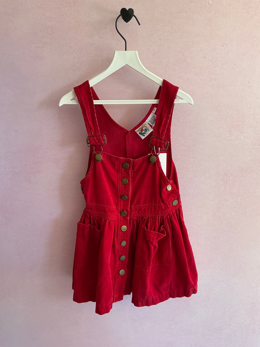 vintage Red Cord dress / 4