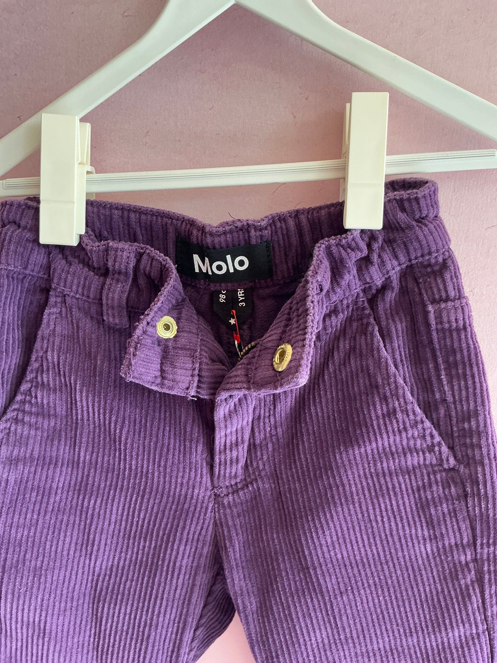 Molo Purple Flare Cord Pants / 3
