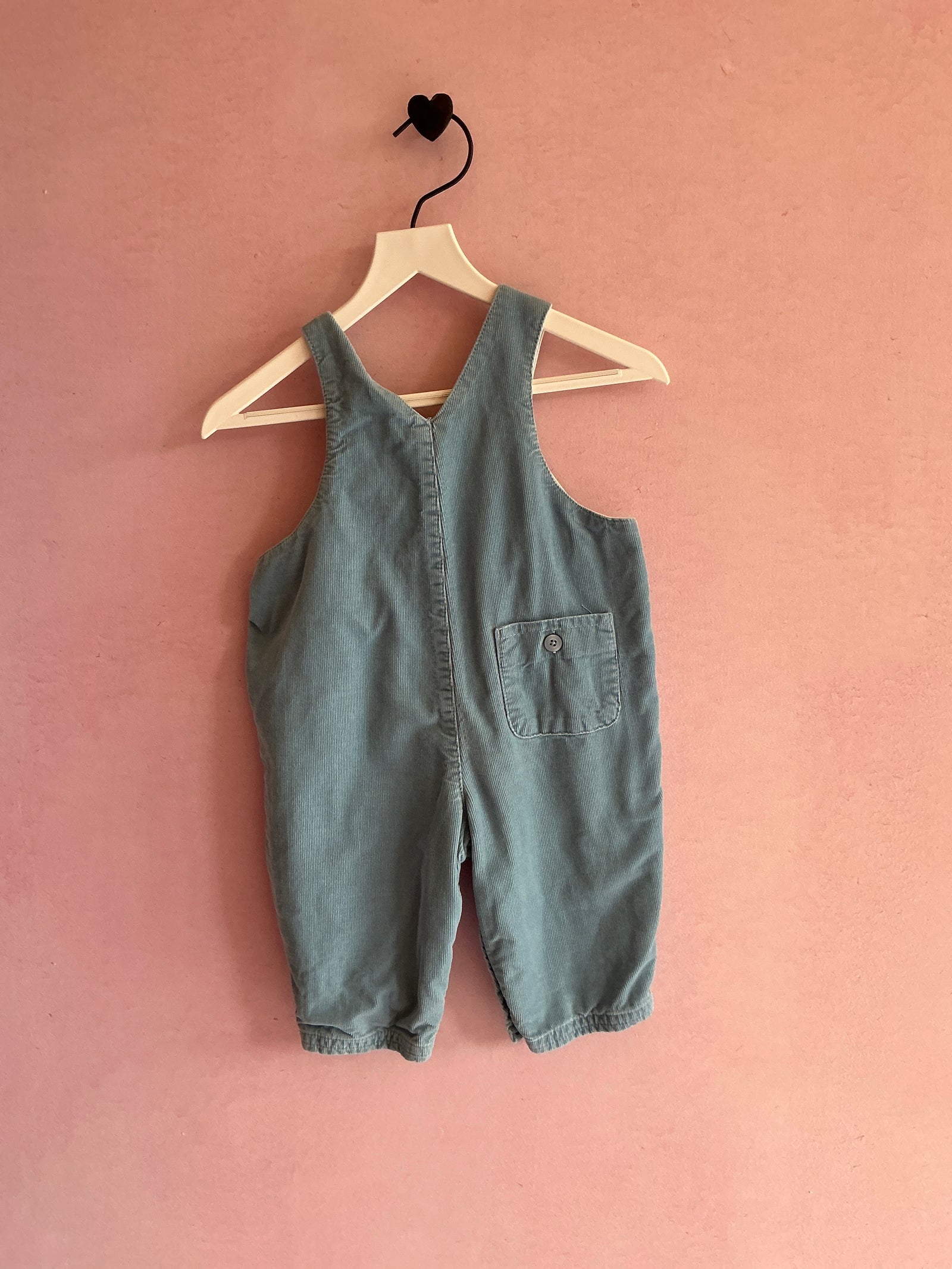 vintage 2000 baby gap french blue corduroy overalls / 12-17