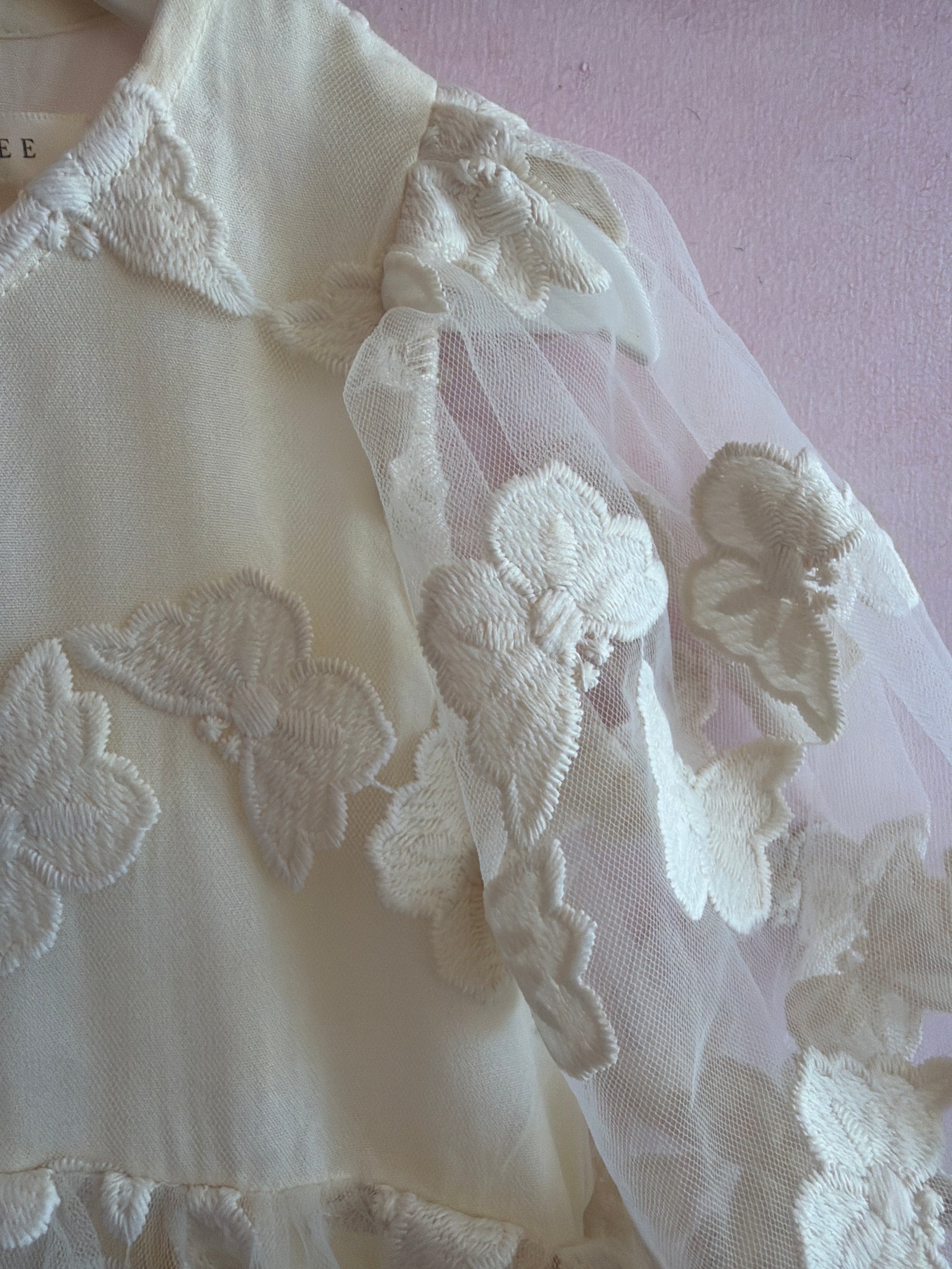 Noralee Cream with Butterfly Applique Gown / 6